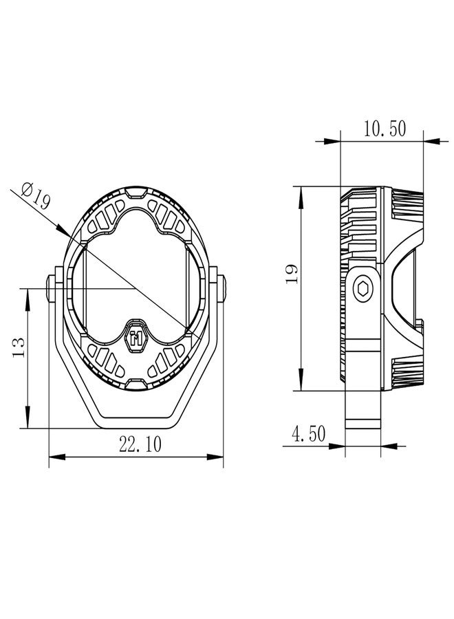 MEUS RACING طقم مصابيح LED لسيارات التحكم عن بعد من MEUS RACING - ملحقات سيارات الزحف التي تعمل بالتحكم عن بعد بمقياس 1/10 لسيارات Axial SCX10 و Wraith و Traxxas TRX4 و TRX6، وقطع ترقية Redcat Gen8 (قطعتان من مصابيح Hive) - Image 2